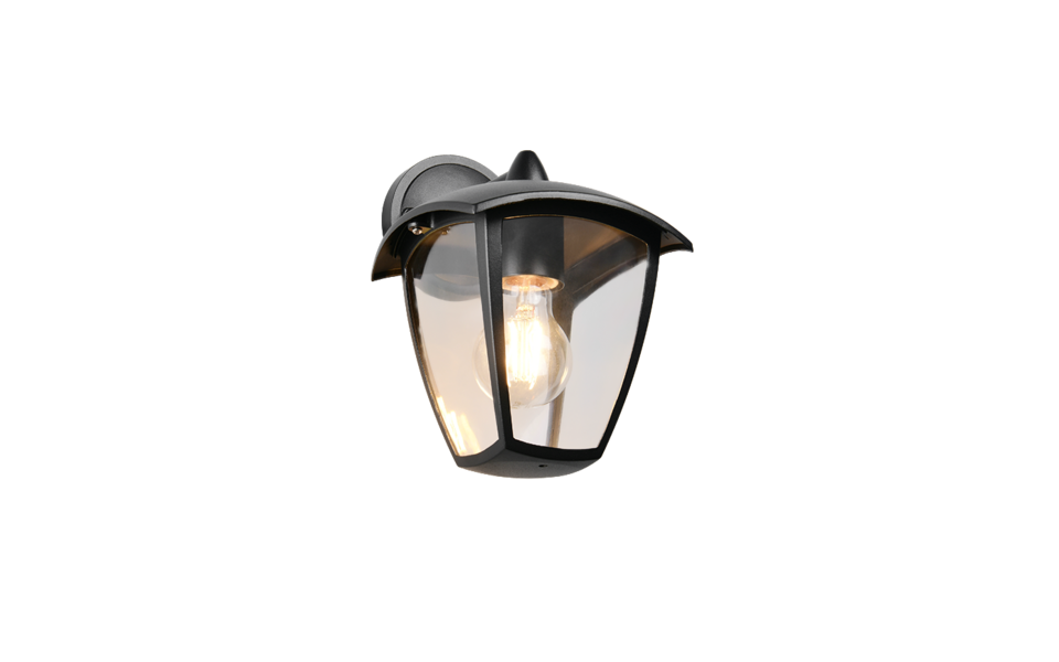 Trio Lighting Trio VENTA wandlamp | E27 Fitting | mat zwart | 17 x 20 cm | IP44 | excl. 1x E27 | max. 10W Trio Lighting Trio VENTA wandlamp | E27 Fitting | mat zwart | 17 x 20 cm | IP44 | excl. 1x E27 | max. 10W