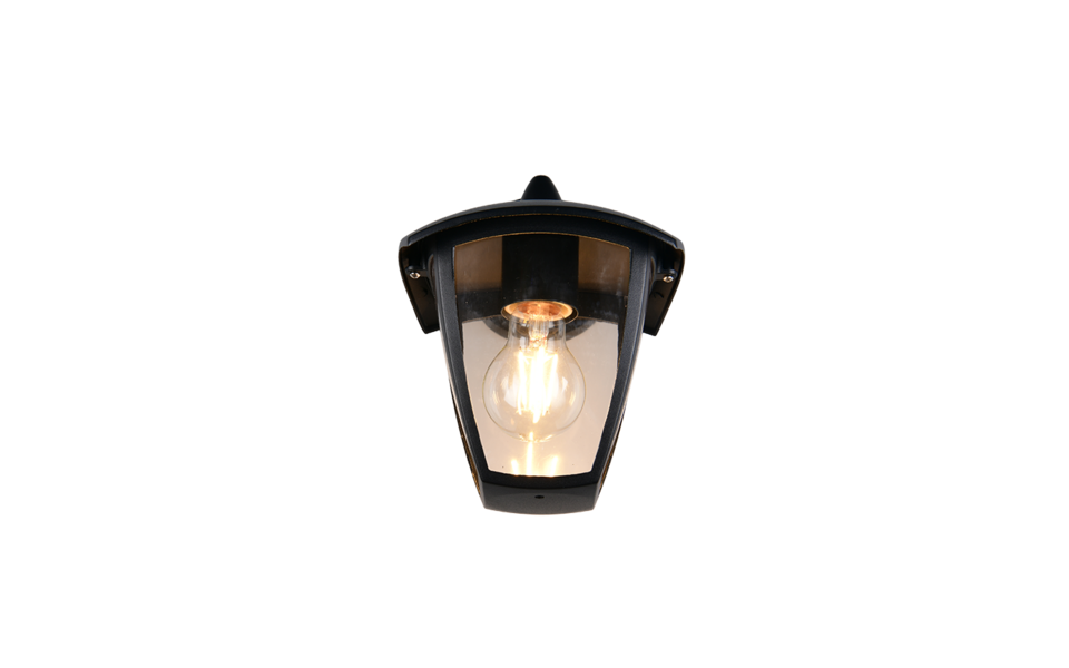 Trio Lighting Trio VENTA wandlamp | E27 Fitting | mat zwart | 17 x 20 cm | IP44 | excl. 1x E27 | max. 10W Trio Lighting Trio VENTA wandlamp | E27 Fitting | mat zwart | 17 x 20 cm | IP44 | excl. 1x E27 | max. 10W