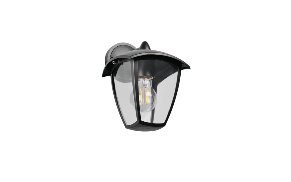 Trio Lighting Trio VENTA wall light | 1x E27 max 40W | black | 23 cm