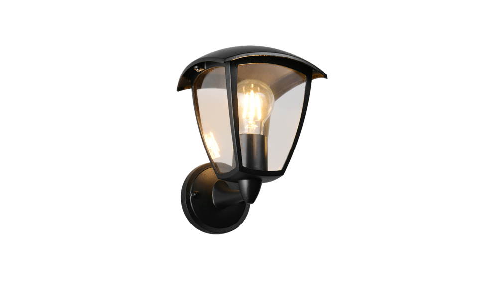 Trio Lighting Trio VENTA wandlamp | E27 Fitting | mat zwart | 17 x 20 cm | IP44 | excl. 1x E27 | max. 10W Trio Lighting Trio VENTA wandlamp | E27 Fitting | mat zwart | 17 x 20 cm | IP44 | excl. 1x E27 | max. 10W