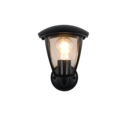 Trio Lighting Trio VENTA wandlamp | E27 Fitting | mat zwart | 17 x 20 cm | IP44 | excl. 1x E27 | max. 10W