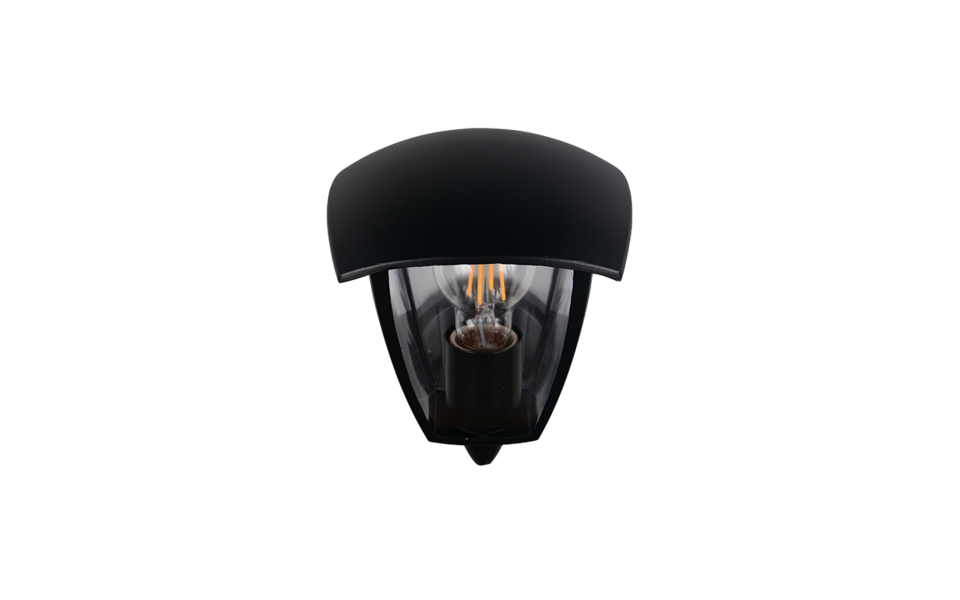 Trio Lighting Trio VENTA wall light | 1x E27 max 40W | black | 23 cm Trio Lighting Trio VENTA wall light | 1x E27 max 40W | black | 23 cm