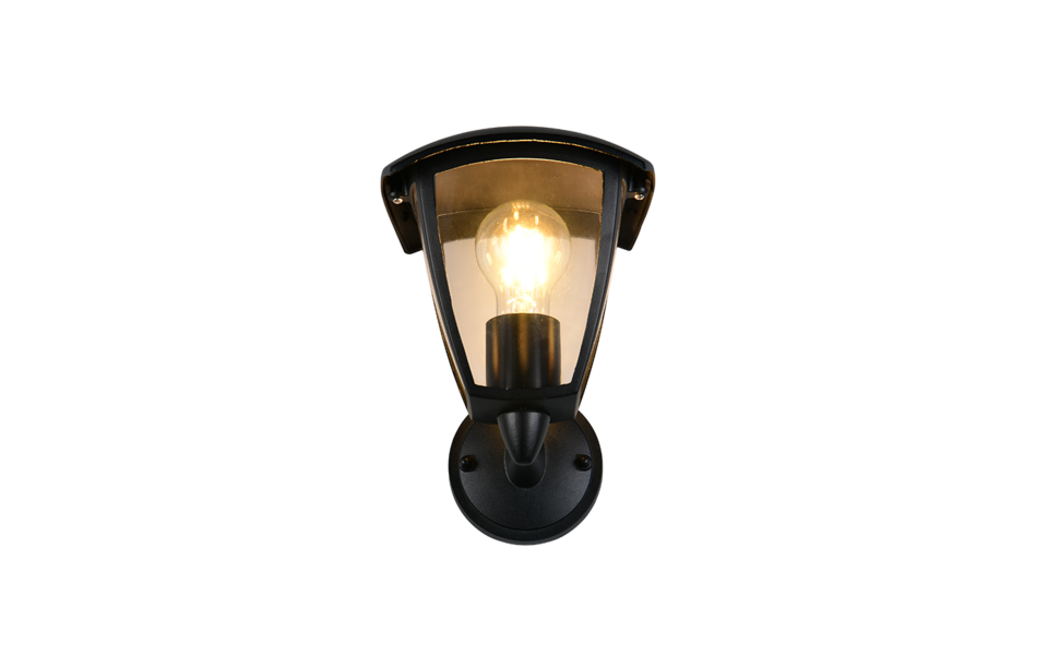 Trio Lighting Trio VENTA wall light | 1x E27 max 40W | black | 23 cm Trio Lighting Trio VENTA wall light | 1x E27 max 40W | black | 23 cm