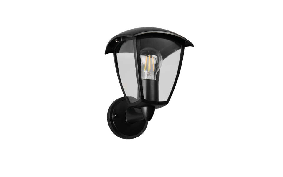 Trio Lighting Trio VENTA wandlamp | E27 Fitting | mat zwart | 17 x 20 cm | IP44 | excl. 1x E27 | max. 10W Trio Lighting Trio VENTA wandlamp | E27 Fitting | mat zwart | 17 x 20 cm | IP44 | excl. 1x E27 | max. 10W