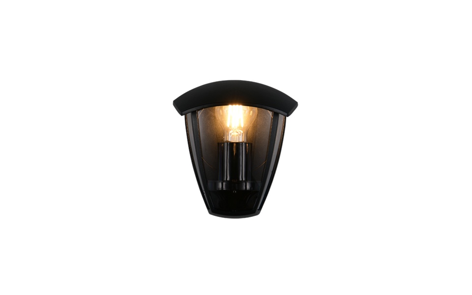 Trio Lighting Trio VENTA wall light | 1x E27 max 40W | black | 19 cm Trio Lighting Trio VENTA wall light | 1x E27 max 40W | black | 19 cm
