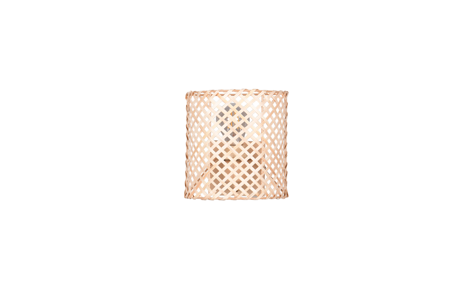 Trio Lighting Trio BINA wandlamp | E27 Fitting | beige met bruin | 19 x 10,5 cm | IP20 | excl. 1x E27 | max. 25W Trio Lighting Trio BINA wandlamp | E27 Fitting | beige met bruin | 19 x 10,5 cm | IP20 | excl. 1x E27 | max. 25W