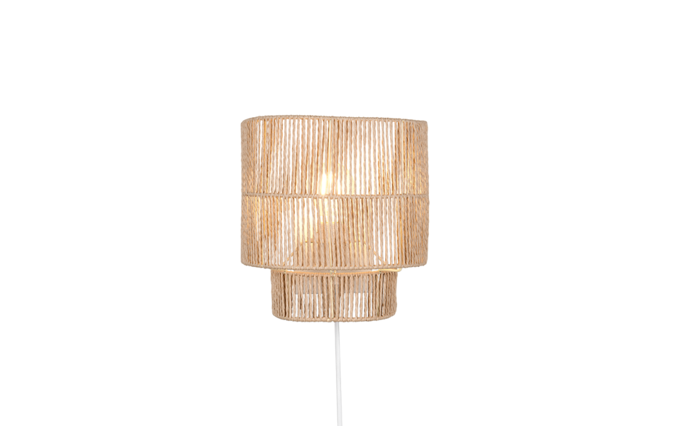 Trio Lighting Trio SATNA wandlamp | E27 Fitting | bruin | 24,5 x 14 cm | IP20 | excl. 1x E27 | max. 25W Trio Lighting Trio SATNA wandlamp | E27 Fitting | bruin | 24,5 x 14 cm | IP20 | excl. 1x E27 | max. 25W