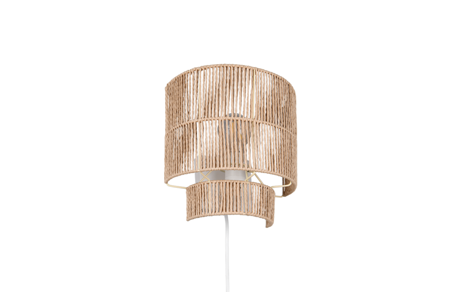 Trio Lighting Trio SATNA wandlamp | E27 Fitting | bruin | 24,5 x 14 cm | IP20 | excl. 1x E27 | max. 25W Trio Lighting Trio SATNA wandlamp | E27 Fitting | bruin | 24,5 x 14 cm | IP20 | excl. 1x E27 | max. 25W