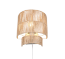 Trio Lighting Trio SATNA wandlamp | E27 Fitting | bruin | 24,5 x 14 cm | IP20 | excl. 1x E27 | max. 25W