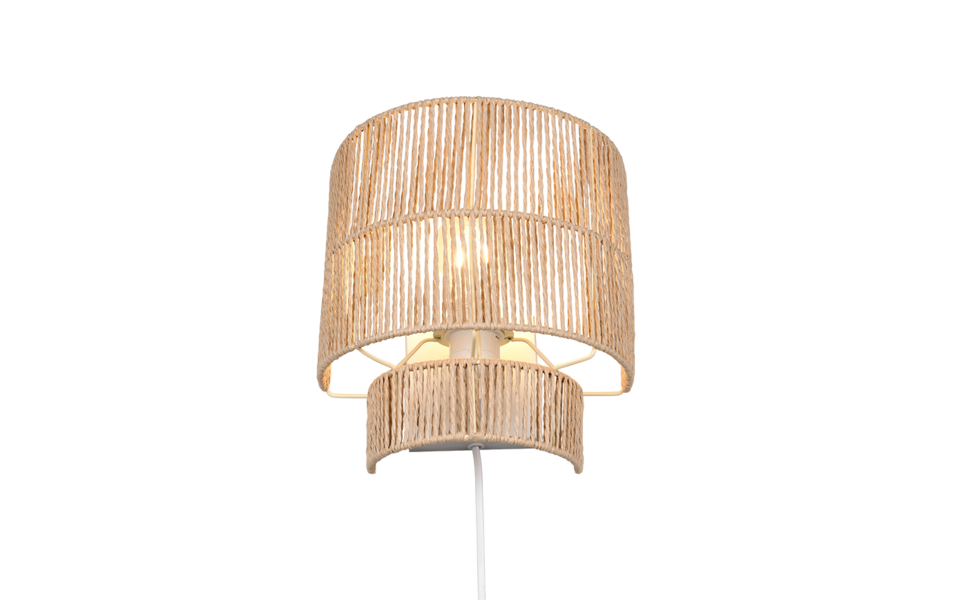 Trio Lighting Trio SATNA wandlamp | E27 Fitting | bruin | 24,5 x 14 cm | IP20 | excl. 1x E27 | max. 25W Trio Lighting Trio SATNA wandlamp | E27 Fitting | bruin | 24,5 x 14 cm | IP20 | excl. 1x E27 | max. 25W