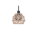 Trio Lighting Trio HIVE wandlamp | E27 Fitting | mat zwart met natuurlijke afwerking | 30,5 x 20 cm | IP20 | excl. 1x E27 | max. 10W