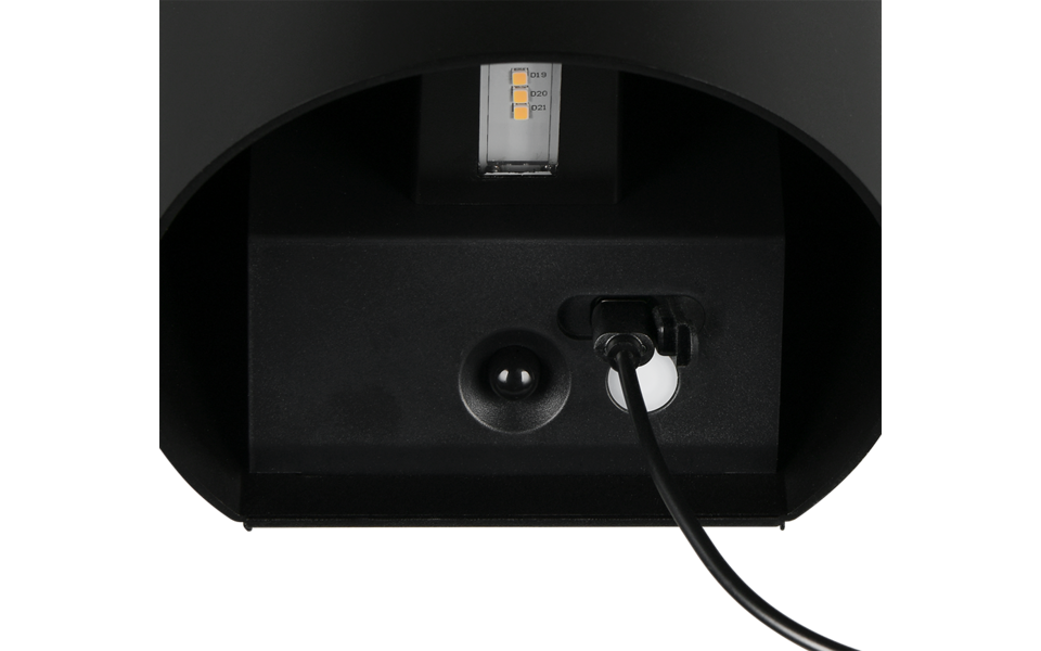 Trio Lighting Trio GENIE wandlamp | LED | mat zwart | 14 x 10 cm | IP44 | 2x 1W | 150 lm | 3000K
