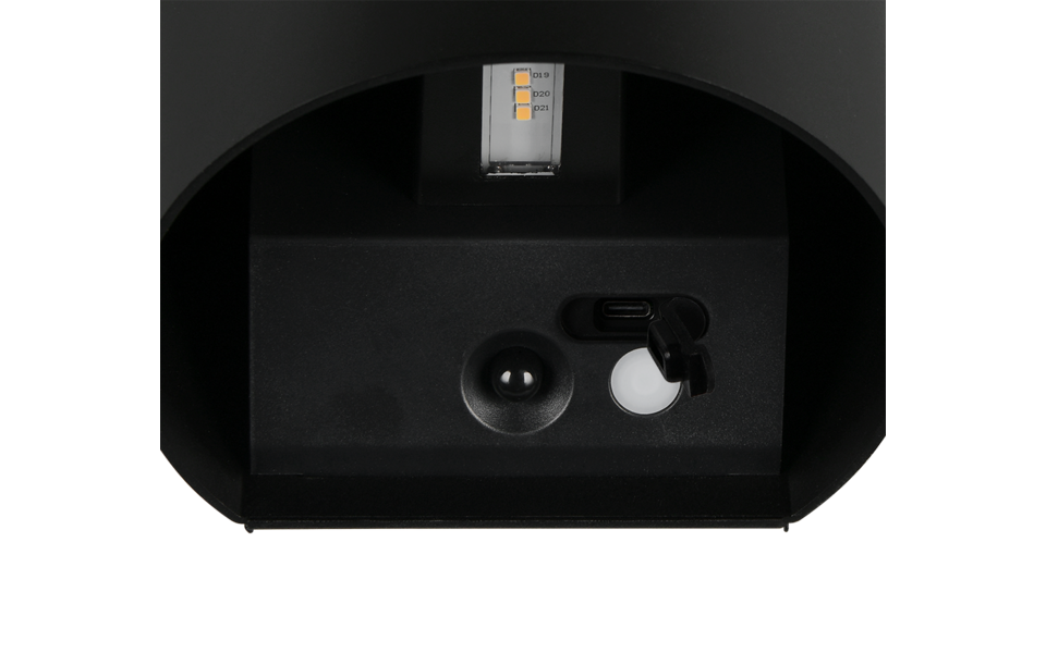 Trio Lighting Trio GENIE wandlamp | LED | mat zwart | 14 x 10 cm | IP44 | 2x 1W | 150 lm | 3000K