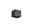 Trio Lighting Trio GENIE wandlamp | LED | mat zwart | 10 x 10 cm | IP44 | 2x 1W | 150 lm | 3000K