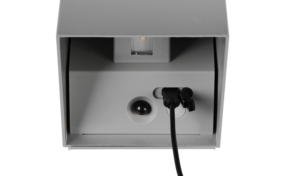 Trio Lighting Trio GENIE wandlamp | LED | titaan | 10 x 10 cm | IP44 | 2x 1W | 150 lm | 3000K Trio Lighting Trio GENIE wandlamp | LED | titaan | 10 x 10 cm | IP44 | 2x 1W | 150 lm | 3000K