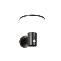 Trio GORDA LED wall light | black | Ø 17 cm Trio GORDA LED wall light | black | Ø 17 cm