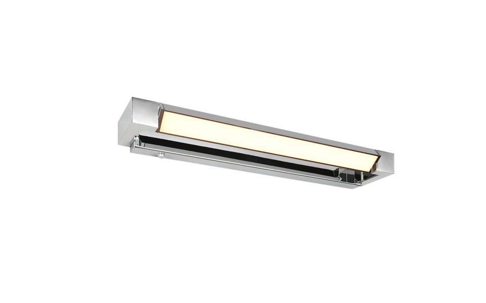 Trio Lighting Trio FABRIZIO wandlamp | LED | chroom | 50 x 6 cm | IP44 | 1x 9W | 1000 lm | 2300+3000+4000K | dimbaar Trio Lighting Trio FABRIZIO wandlamp | LED | chroom | 50 x 6 cm | IP44 | 1x 9W | 1000 lm | 2300+3000+4000K | dimbaar