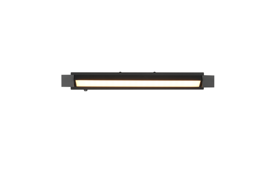 Trio Lighting Trio FABRIZIO wandlamp | LED | mat zwart | 50 x 6 cm | IP44 | 1x 9W | 1000 lm | 2300+3000+4000K | dimbaar Trio Lighting Trio FABRIZIO wandlamp | LED | mat zwart | 50 x 6 cm | IP44 | 1x 9W | 1000 lm | 2300+3000+4000K | dimbaar
