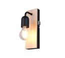 Trio Lighting Trio ARTURO wall light | 1x E27 max 40W | black | IP20 | 24 cm