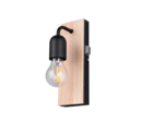 Trio Lighting Trio ARTURO wall light | 1x E27 max 40W | black | IP20 | 24 cm