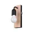 Trio Lighting Trio ARTURO wandlamp | E27 Fitting | houtkleur | 8 x 11 cm | IP44 | excl. 1x E27 | max. 10W