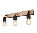 Trio Lighting Trio ARTURO wall light | 3x E27 max 40W | black | IP20 | 13 cm