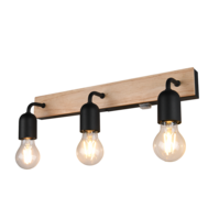Trio ARTURO wall light | E27 | black | IP20