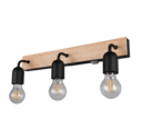 Trio Lighting Trio ARTURO wall light | 3x E27 max 40W | black | IP20 | 13 cm