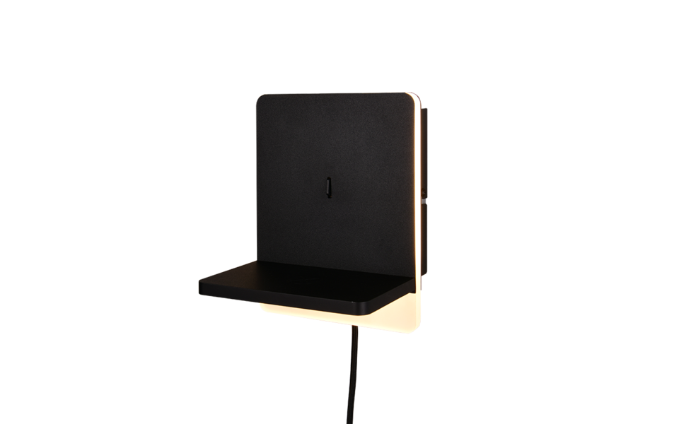 Trio Lighting Trio FAIRFIELD LED wall light | 1x 9W 900 lm 3000K | black | IP20 | 20 cm Trio Lighting Trio FAIRFIELD LED wall light | 1x 9W 900 lm 3000K | black | IP20 | 20 cm