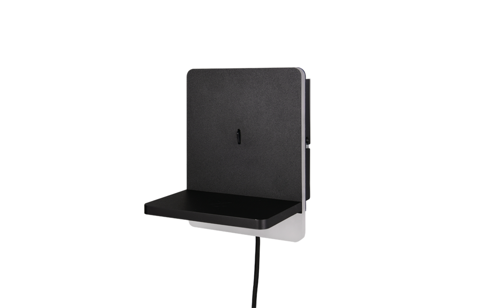 Trio Lighting Trio FAIRFIELD wandlamp | LED | mat zwart | 16 x 20 cm | IP20 | 1x 9W | 950 lm | 3000K | dimbaar