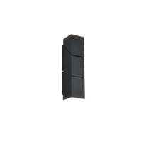 Trio RAGLAN wandlamp | LED | mat zwart | 5 x 17 cm | IP20
