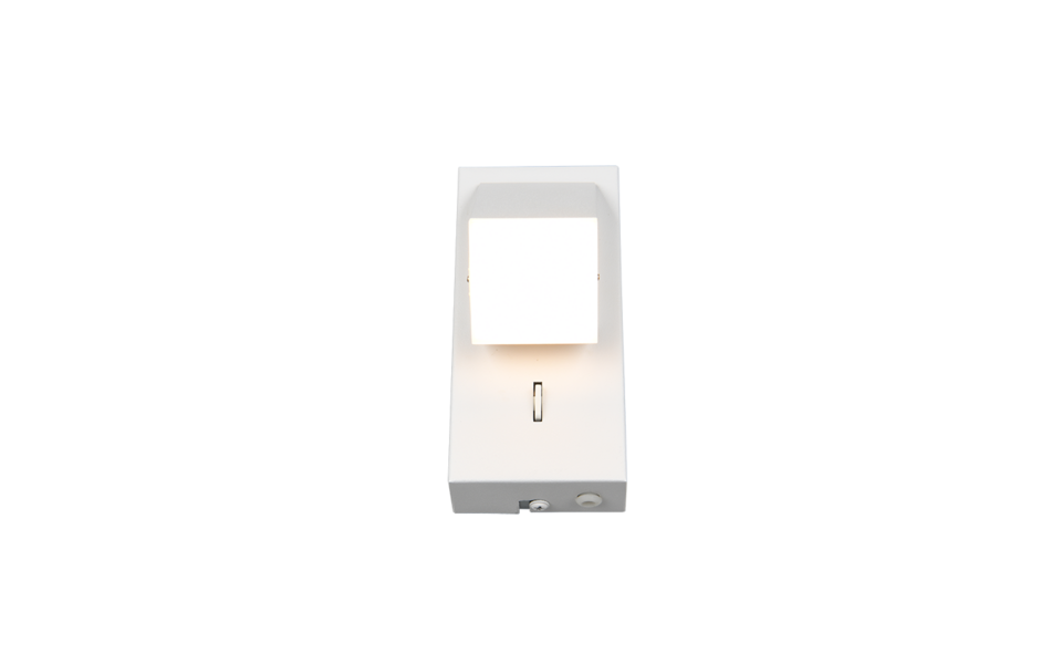 Trio Lighting Trio RAGLAN wandlamp | LED | wit mat | 7 x 15 cm | IP20 | 1x 3,8W | 400 lm | 3000K | dimbaar