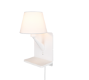 Trio Lighting Trio COMFORT wandlamp | E14 Fitting | wit mat met wit | Ø 14,5 cm | IP20 | excl. 1x E14 | max. 40W