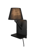 Trio COMFORT wall light | E14 | black | Ø 16 cm | IP20 Trio COMFORT wall light | E14 | black | Ø 16 cm | IP20