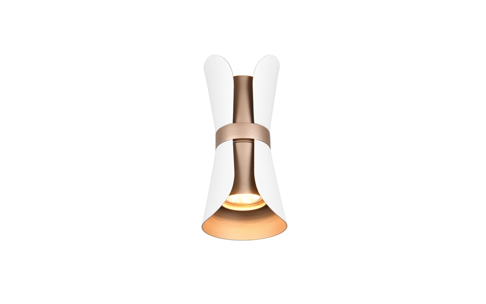 Trio Lighting Trio COAT wandlamp | GU10 Fitting | wit mat | 10 x 11 cm | IP20 | excl. 2x GU10 | max. 10W