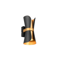 Trio COAT wall light | GU10 | black/gold | IP20 Trio COAT wall light | GU10 | black/gold | IP20