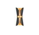 Trio Lighting Trio COAT wall light | 2x GU10 | black with gold | IP20 | 22 cm