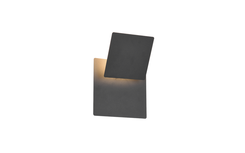 Trio Lighting Trio MIO LED wall light | 1x 6W 560 lm 3000K | black | IP20 | 18 cm Trio Lighting Trio MIO LED wall light | 1x 6W 560 lm 3000K | black | IP20 | 18 cm