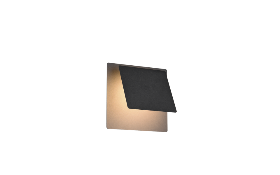 Trio Lighting Trio MIO LED wall light | 1x 6W 560 lm 3000K | black | IP20 | 18 cm Trio Lighting Trio MIO LED wall light | 1x 6W 560 lm 3000K | black | IP20 | 18 cm