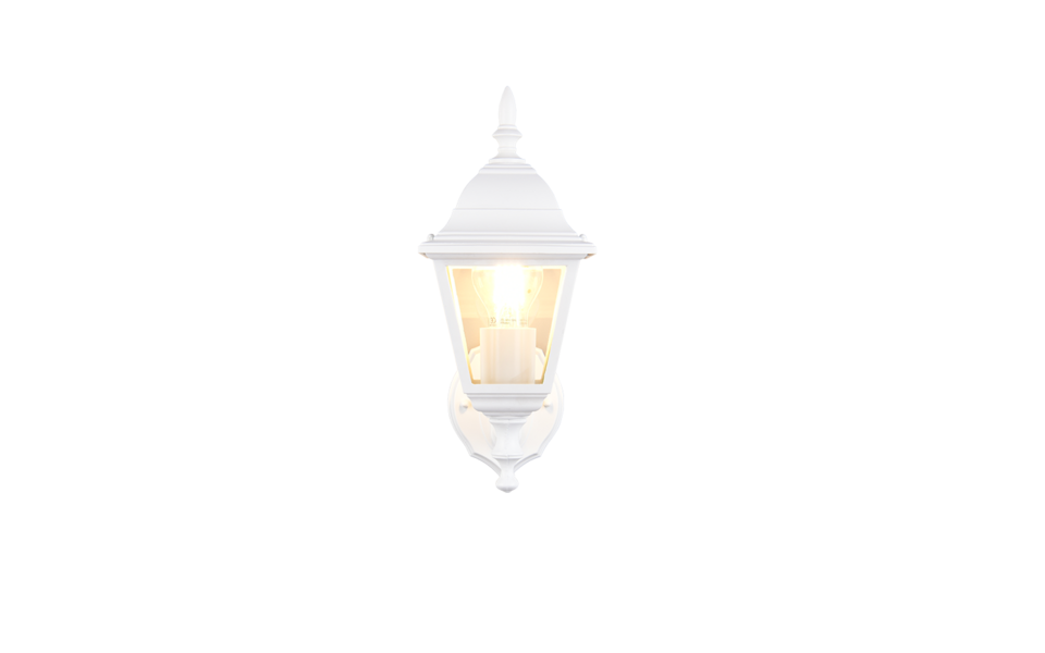 Trio Lighting Trio LIVENZA wandlamp | E27 Fitting | wit mat | 14 x 19 cm | IP44 | excl. 1x E27 | max. 60W