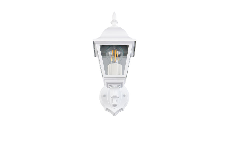 Trio Lighting Trio LIVENZA wandlamp | E27 Fitting | wit mat | 14 x 19 cm | IP44 | excl. 1x E27 | max. 60W