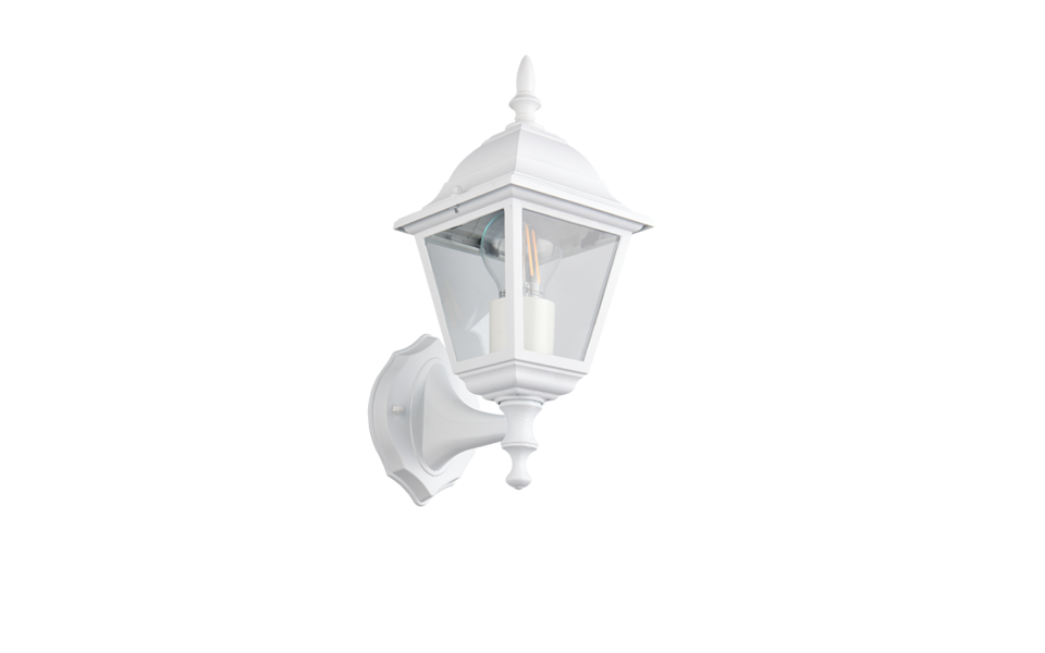 Trio Lighting Trio LIVENZA wandlamp | E27 Fitting | wit mat | 14 x 19 cm | IP44 | excl. 1x E27 | max. 60W