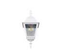 Trio Lighting Trio LIVENZA wandlamp | E27 Fitting | wit mat met transparant | 14 x 19 cm | IP44 | excl. 1x E27 | max. 60W