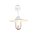 Trio Lighting Trio BRENTA wandlamp | E27 Fitting | wit mat met transparant | Ø 30 cm | IP44 | excl. 1x E27 | max. 40W