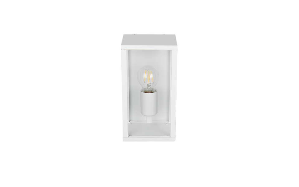Trio Lighting Trio GARONNE wandlamp | E27 Fitting | wit mat met transparant | 14 x 26 cm | IP44 | excl. 1x E27 | max. 60W Trio Lighting Trio GARONNE wandlamp | E27 Fitting | wit mat met transparant | 14 x 26 cm | IP44 | excl. 1x E27 | max. 60W
