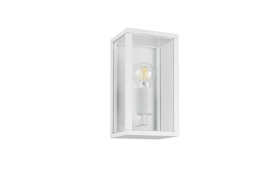 Trio Lighting Trio GARONNE wandlamp | E27 Fitting | wit mat met transparant | 14 x 26 cm | IP44 | excl. 1x E27 | max. 60W Trio Lighting Trio GARONNE wandlamp | E27 Fitting | wit mat met transparant | 14 x 26 cm | IP44 | excl. 1x E27 | max. 60W