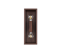 Trio Lighting Trio GARONNE wandlamp | E27 Fitting | roestkleur met transparant | 14 x 14 cm | IP44 | excl. 2x E27 | max. 10W