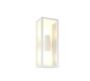 Trio Lighting Trio GARONNE wandlamp | E27 Fitting | wit mat met transparant | 14 x 38 cm | IP44 | excl. 2x E27 | max. 10W