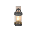 Trio Lighting Trio SAMBESI wandlamp | E27 Fitting | houtimitatie | 12,5 x 33 cm | IP44 | excl. 1x E27 | max. 28W