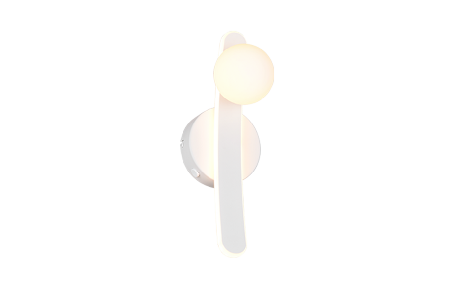 Trio Lighting Trio NAPOLI wandlamp | LED | wit mat | 12 x 14,5 cm | IP20 | 1x 11W | 1200 lm | 2300+3000+4000K | dimbaar Trio Lighting Trio NAPOLI wandlamp | LED | wit mat | 12 x 14,5 cm | IP20 | 1x 11W | 1200 lm | 2300+3000+4000K | dimbaar